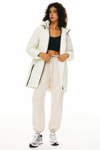 Two-Way Zipper Hooded Down Puffer Jacket