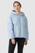 Ultra-Short Puffer Coat with Hood