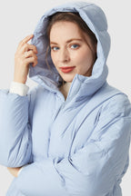 Ultra-Short Puffer Coat with Hood