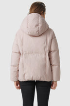 Ultra-Short Puffer Coat with Hood