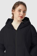 Ultra-Short Puffer Coat with Hood