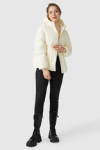 Ultra-Short Puffer Coat with Hood