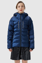 Unique Quilting Down Hood Coat
