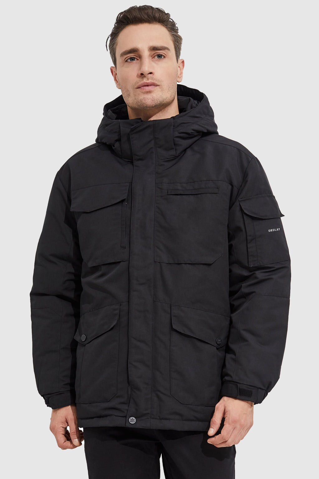 Warm Anorak  Detachable Hood Down Parka