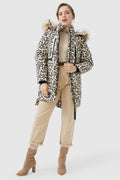 Waterproof Leopard Print Down Jacket