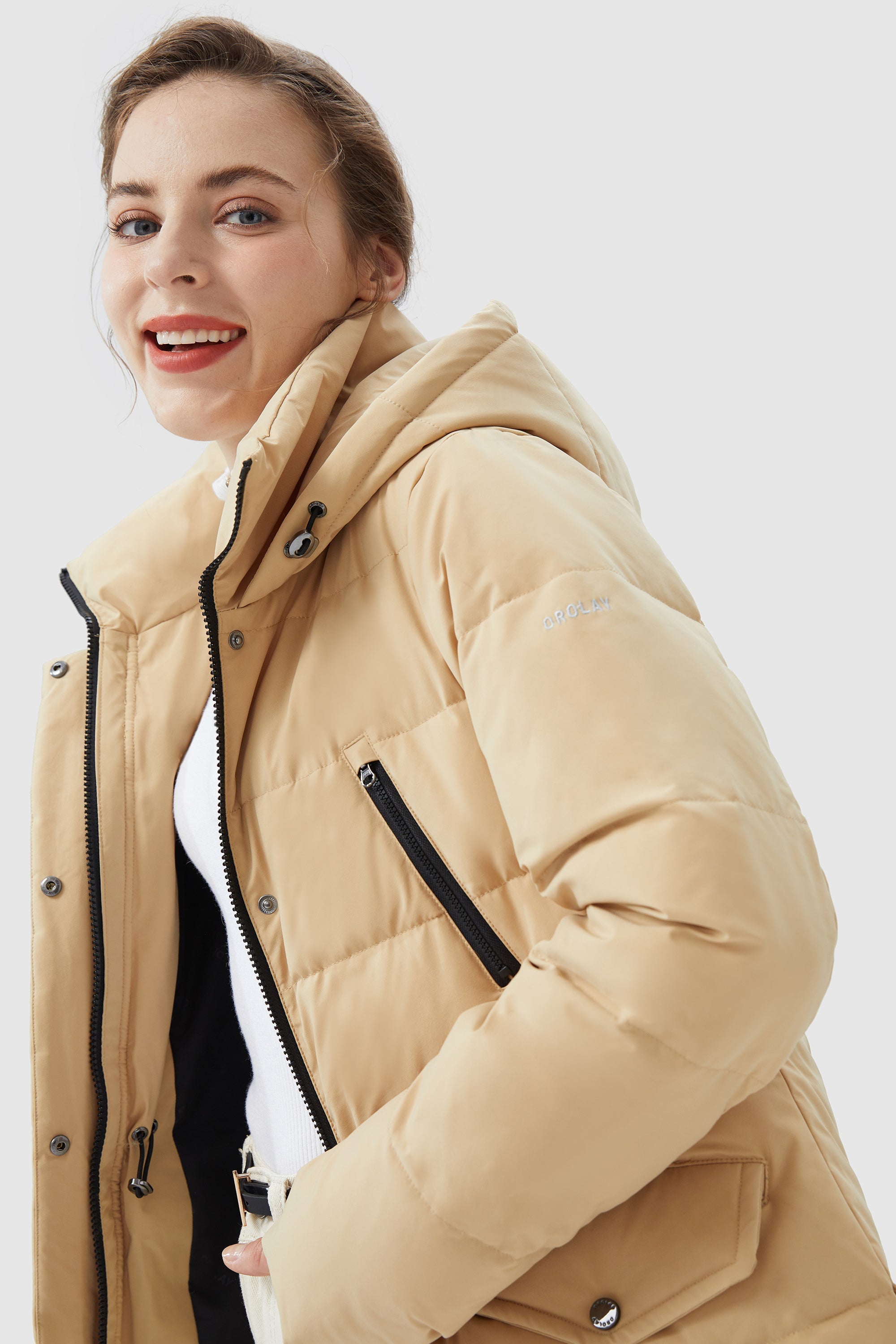 Waterproof Thickened Down Jacket with Hood
