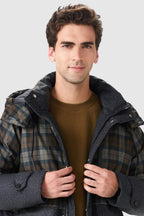 Windproof Down Jacket with Hood