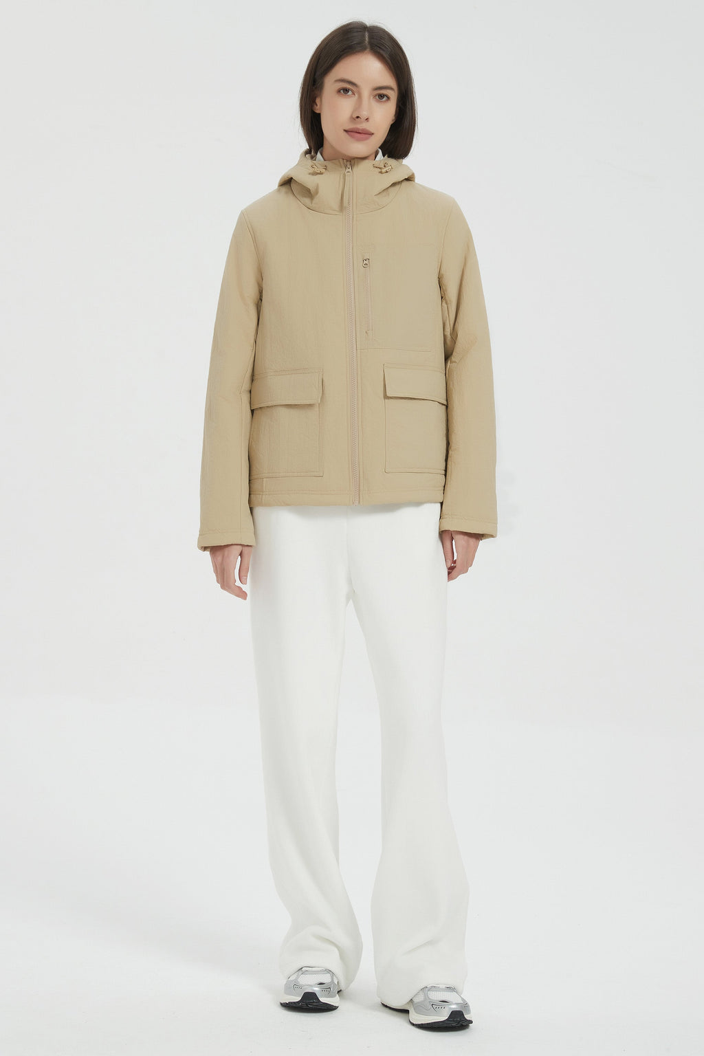 Hooded Lightweight Jacket Zip Up