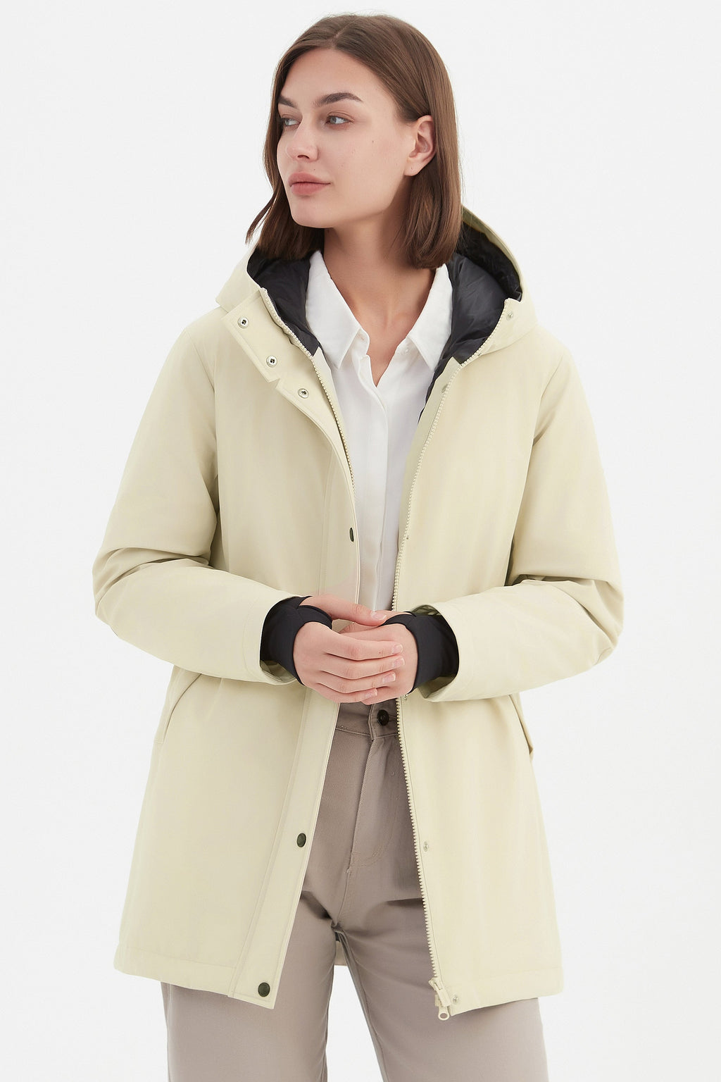 Hooded Winter Long Down Parka Jacket