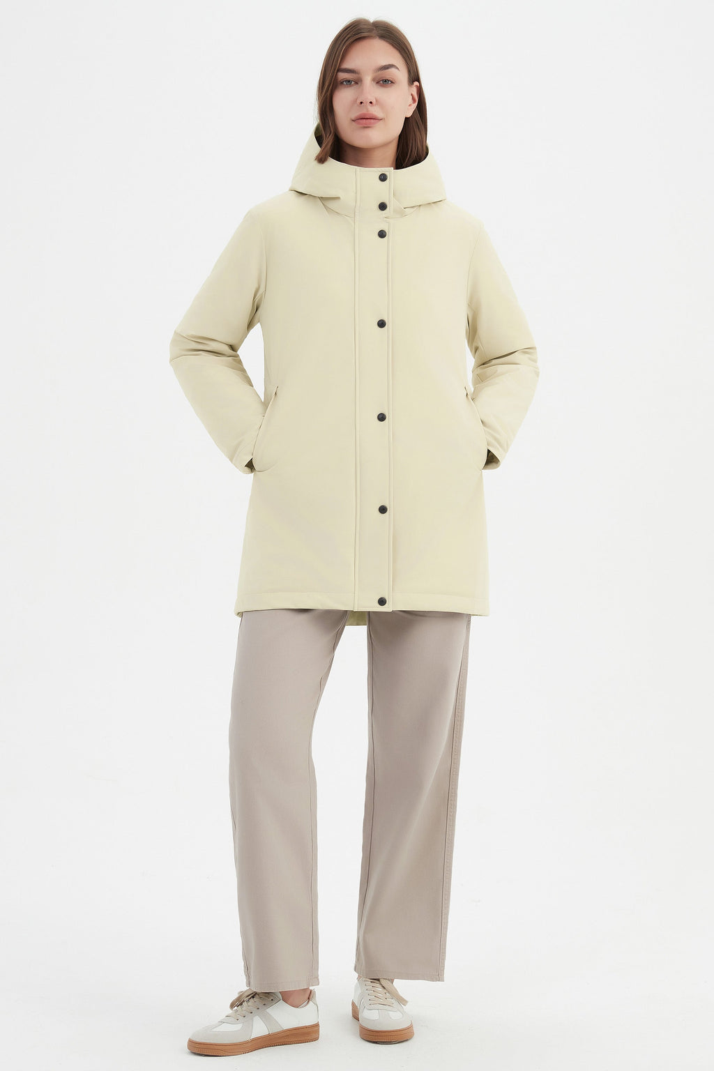 Hooded Winter Long Down Parka Jacket