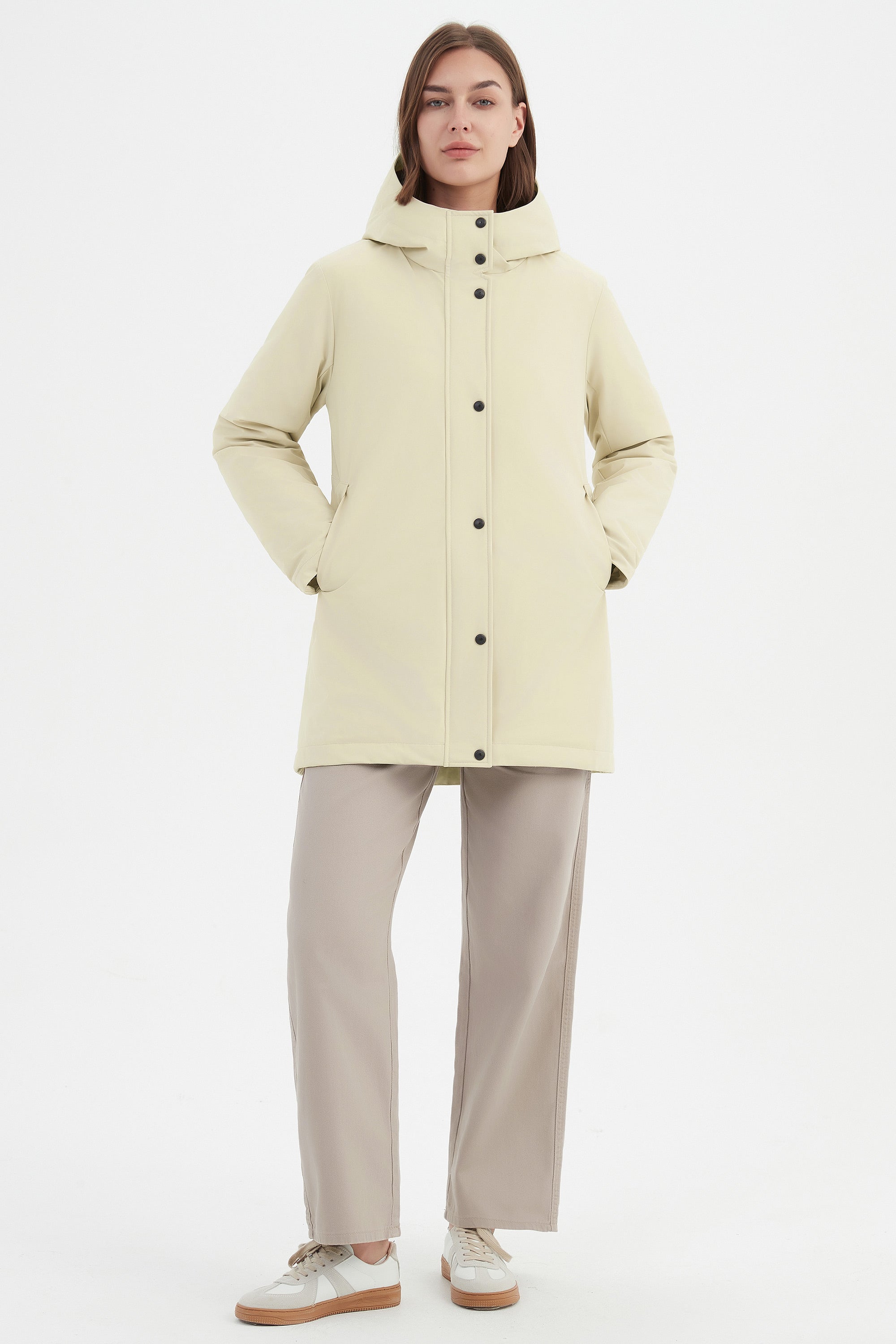 Hooded Winter Long Down Parka Jacket