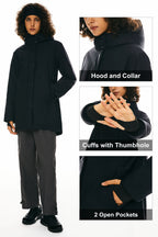 Hooded Winter Long Down Parka Jacket