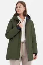 Hooded Winter Long Down Parka Jacket