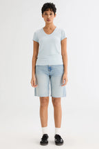 Slim-Fit Crew Neck Stretch Knit T-Shirt