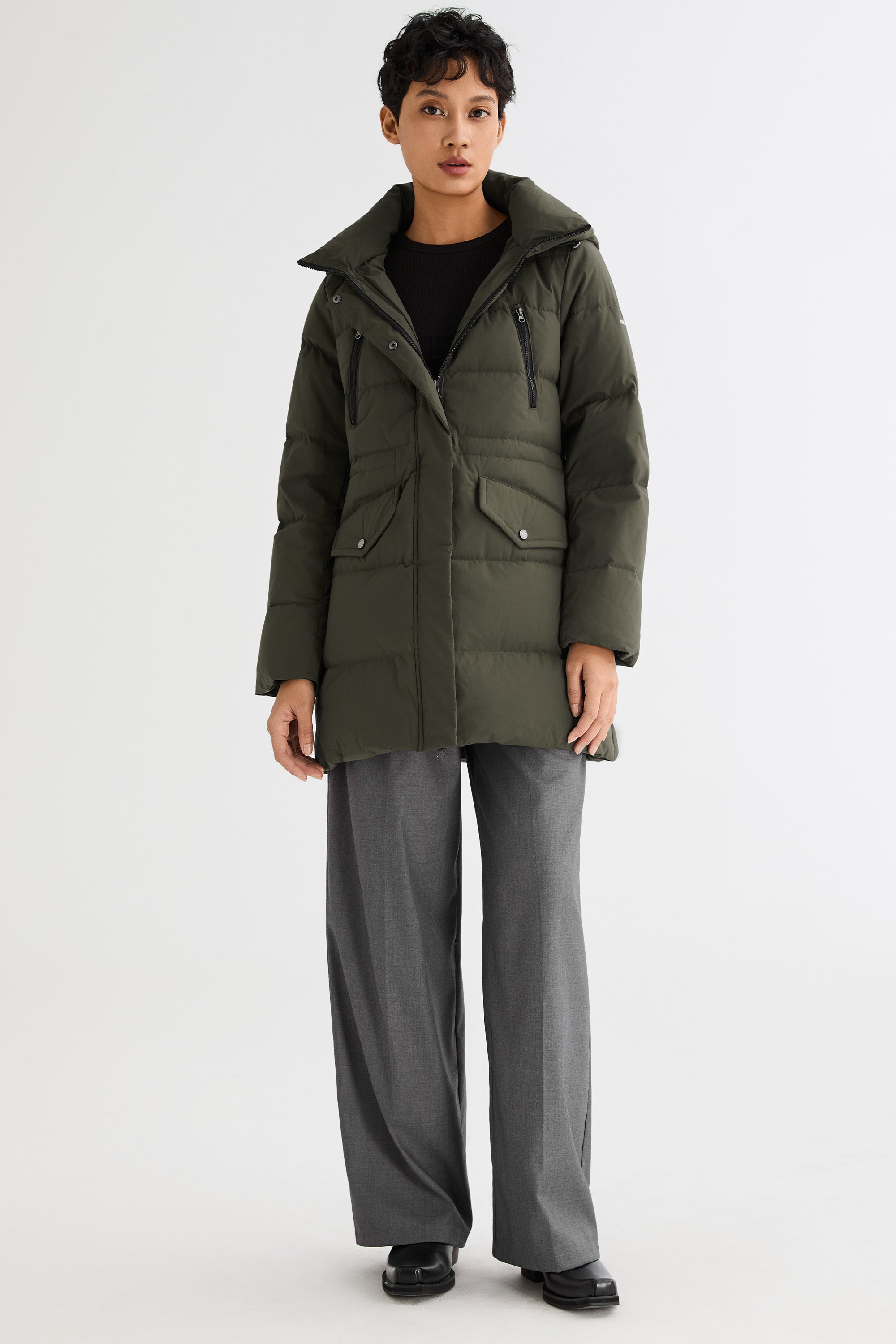 Waterproof Thickened Down Jacket with Hood
