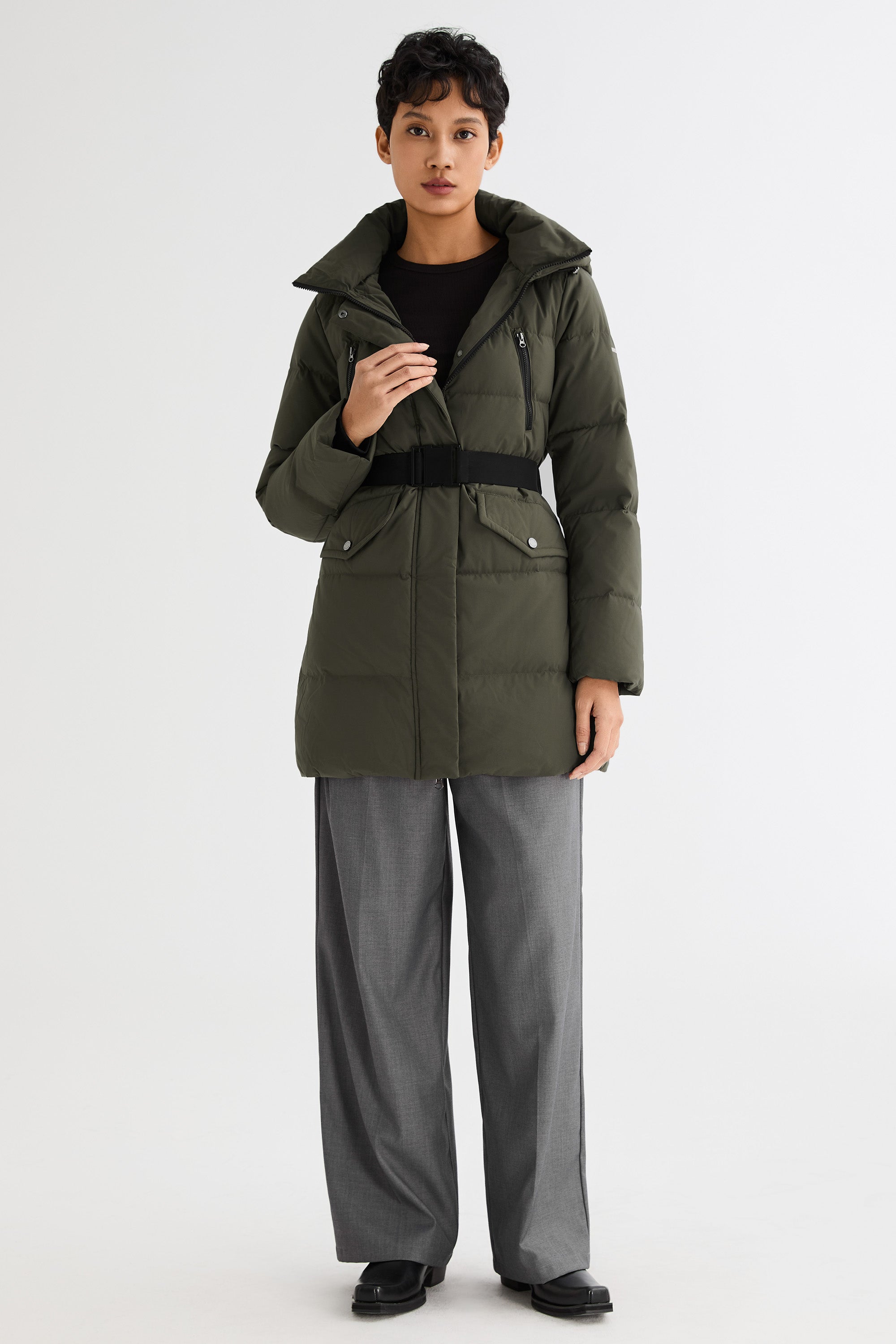 Waterproof Thickened Down Jacket with Hood