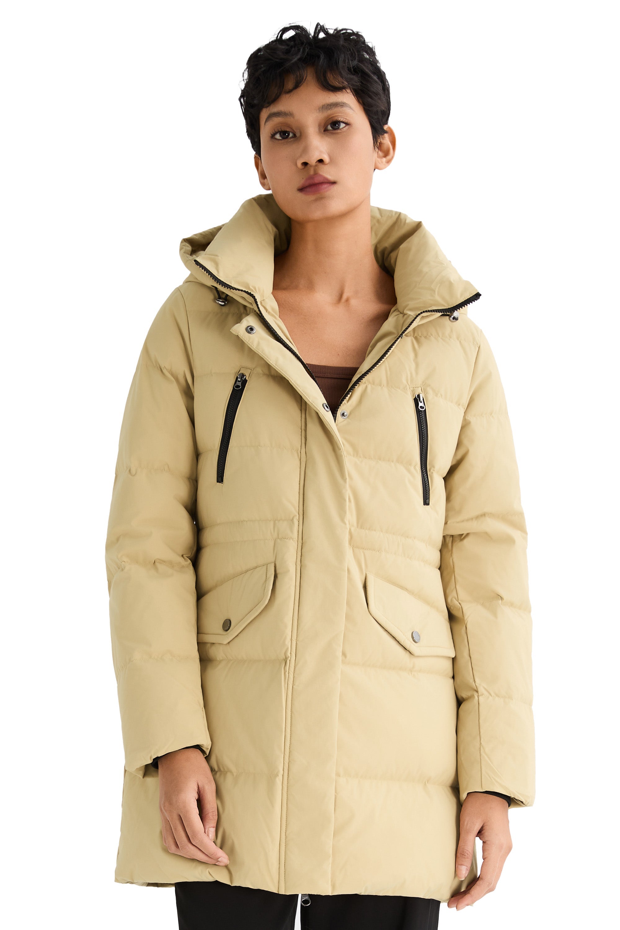 Waterproof Thickened Down Jacket with Hood