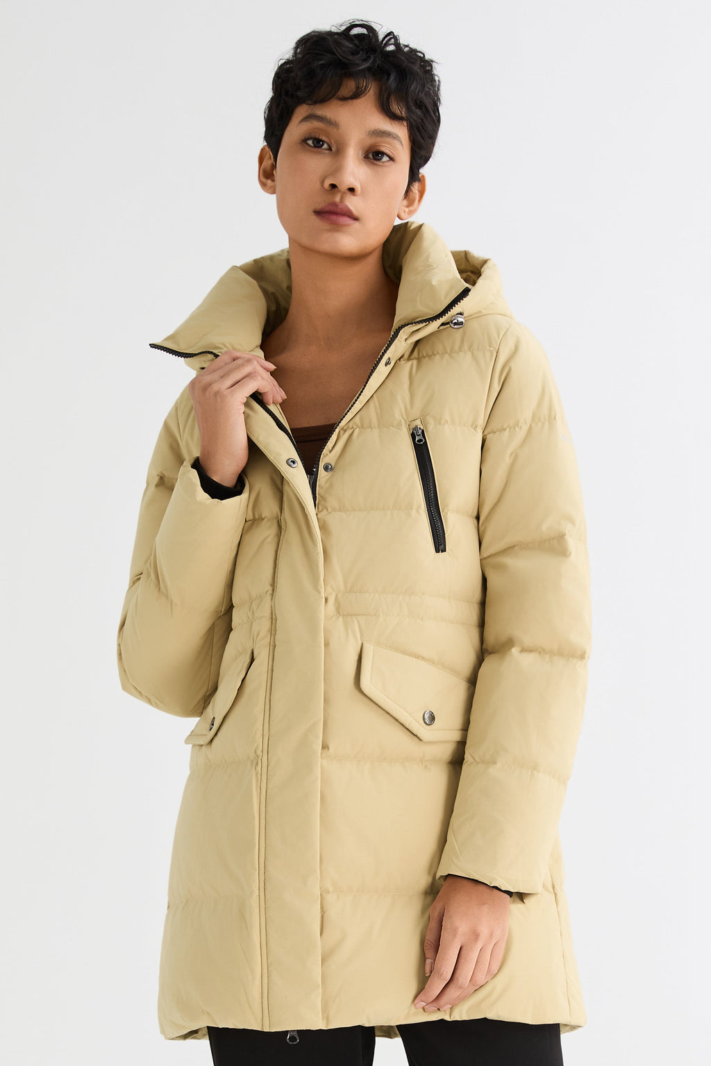 Waterproof Thickened Down Jacket with Hood