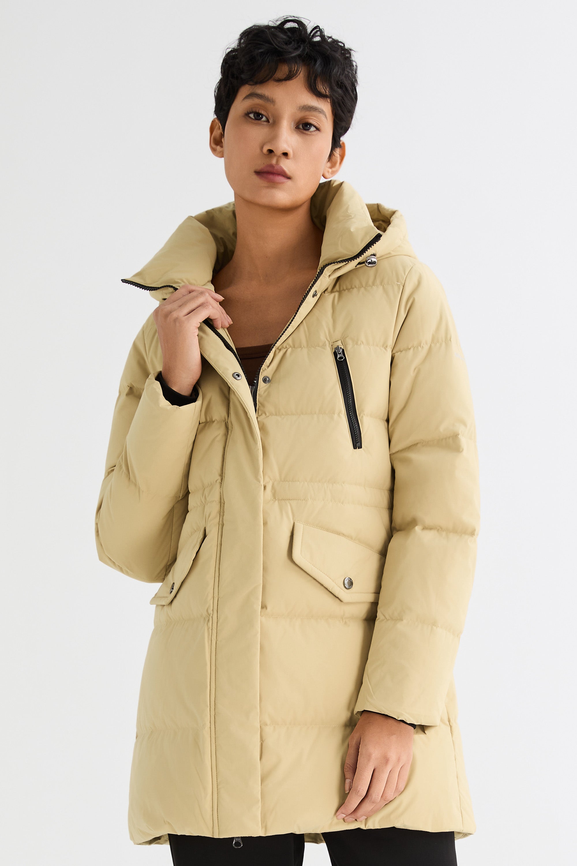 Waterproof Thickened Down Jacket with Hood