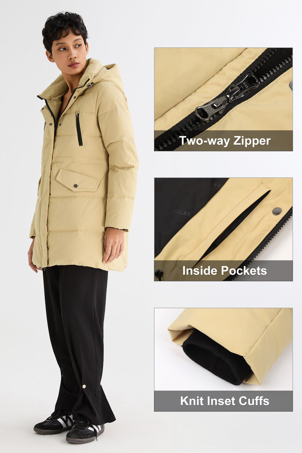 Waterproof Thickened Down Jacket with Hood