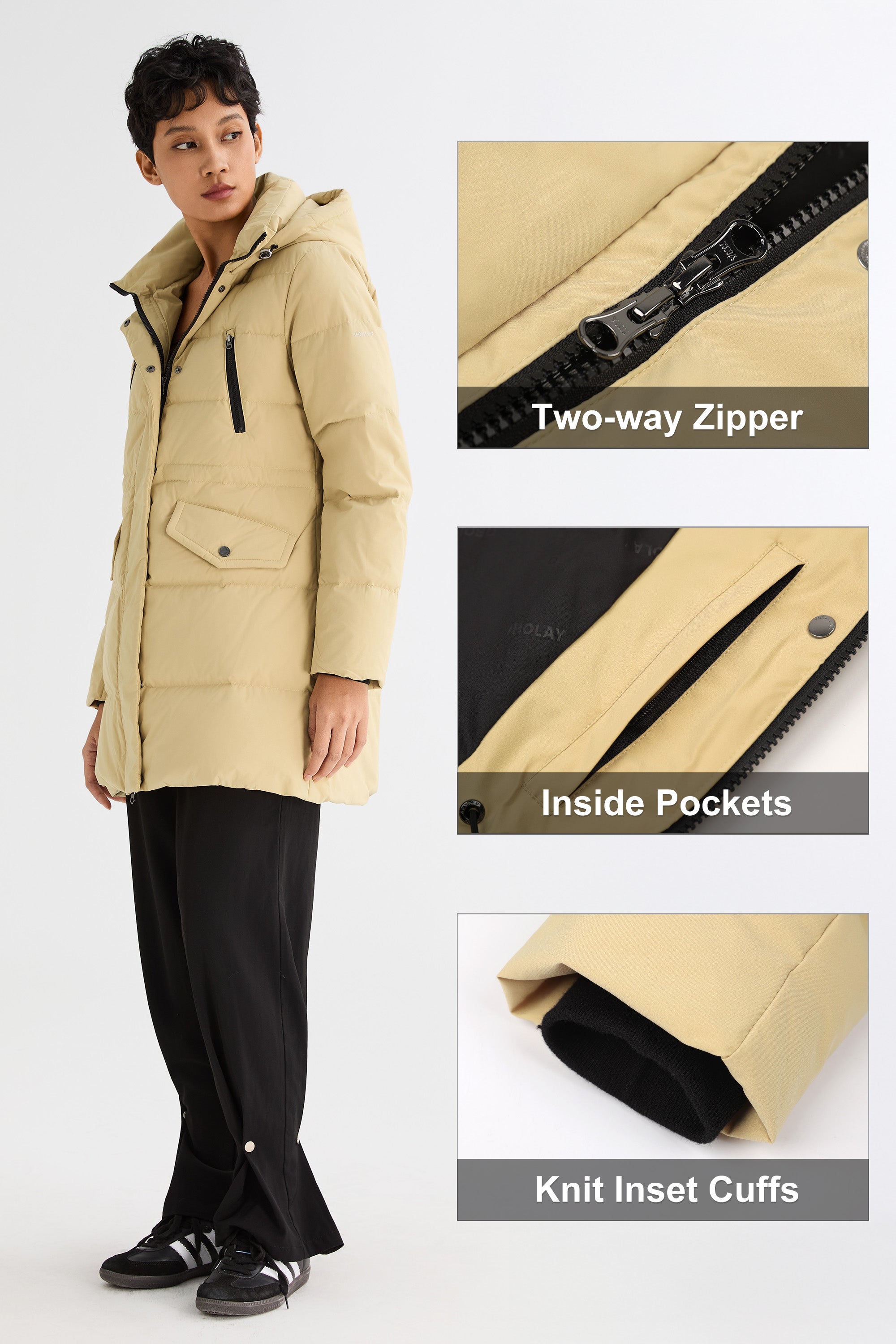 Waterproof Thickened Down Jacket with Hood