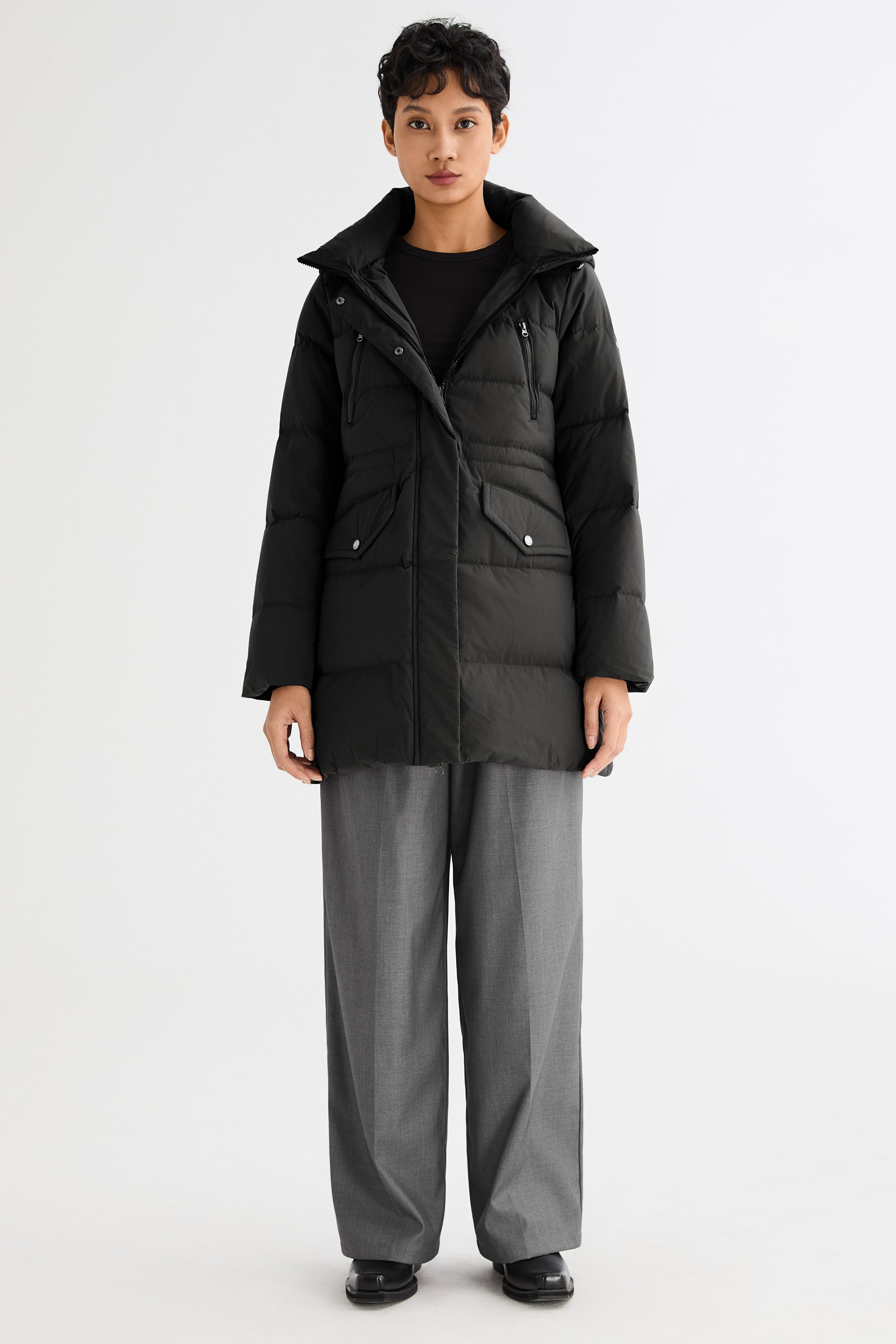 Waterproof Thickened Down Jacket with Hood