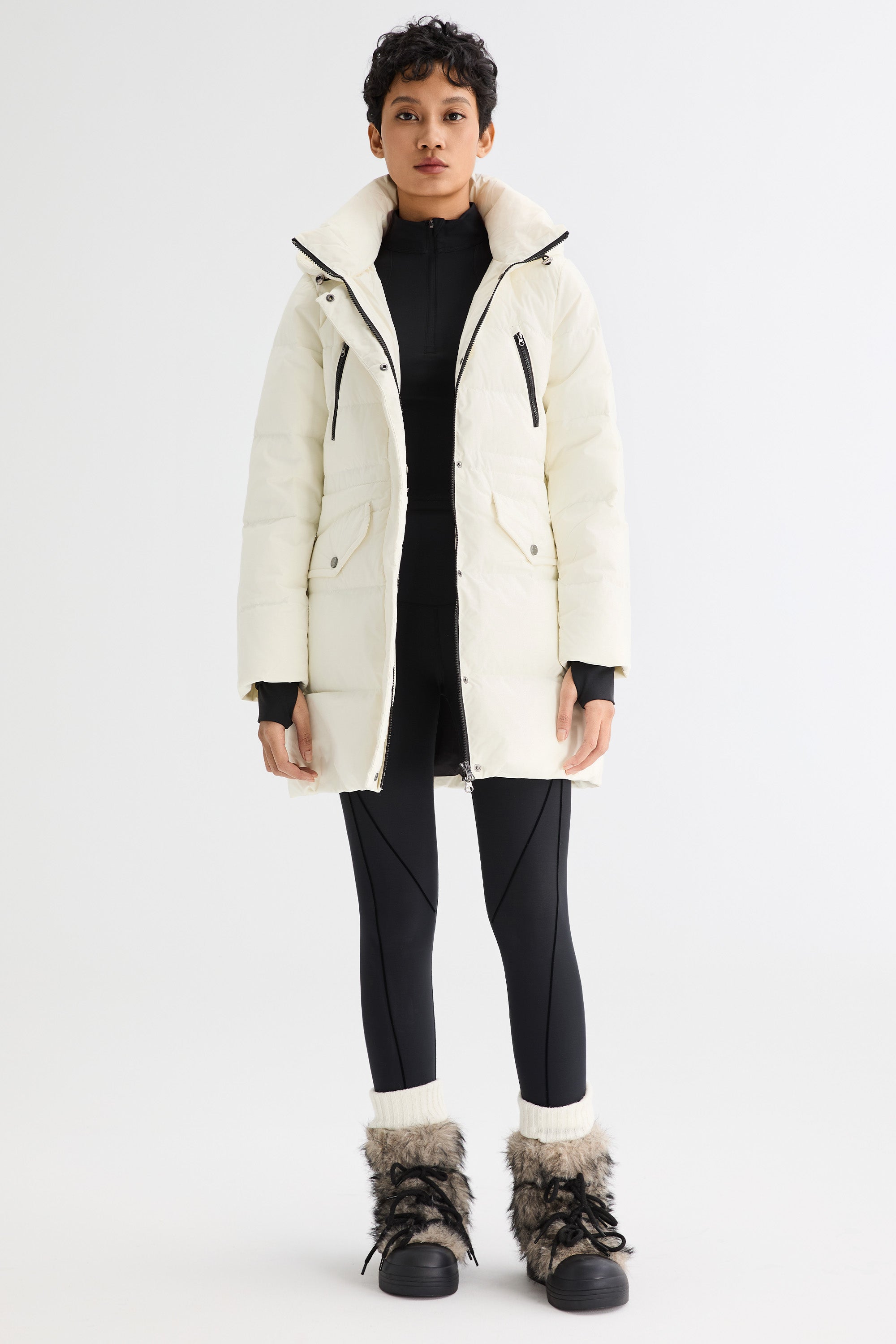Waterproof Thickened Down Jacket with Hood