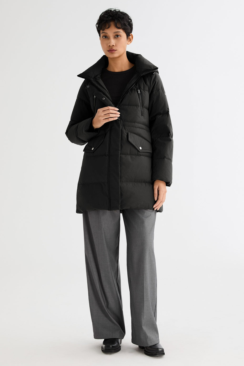 Waterproof Thickened Down Jacket with Hood