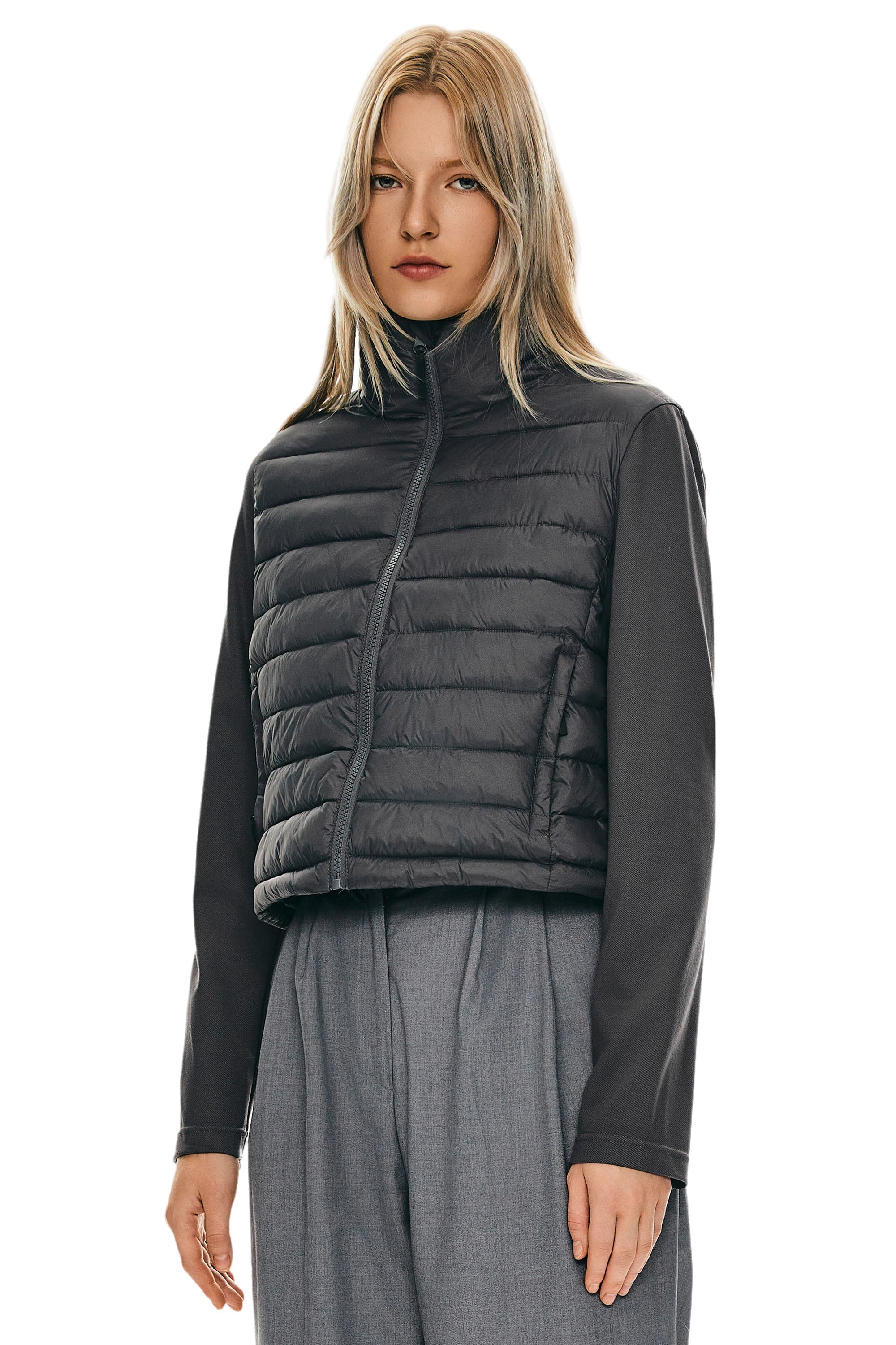 Lightweight Jacket Quilted Puffer Hybrid Breathable
