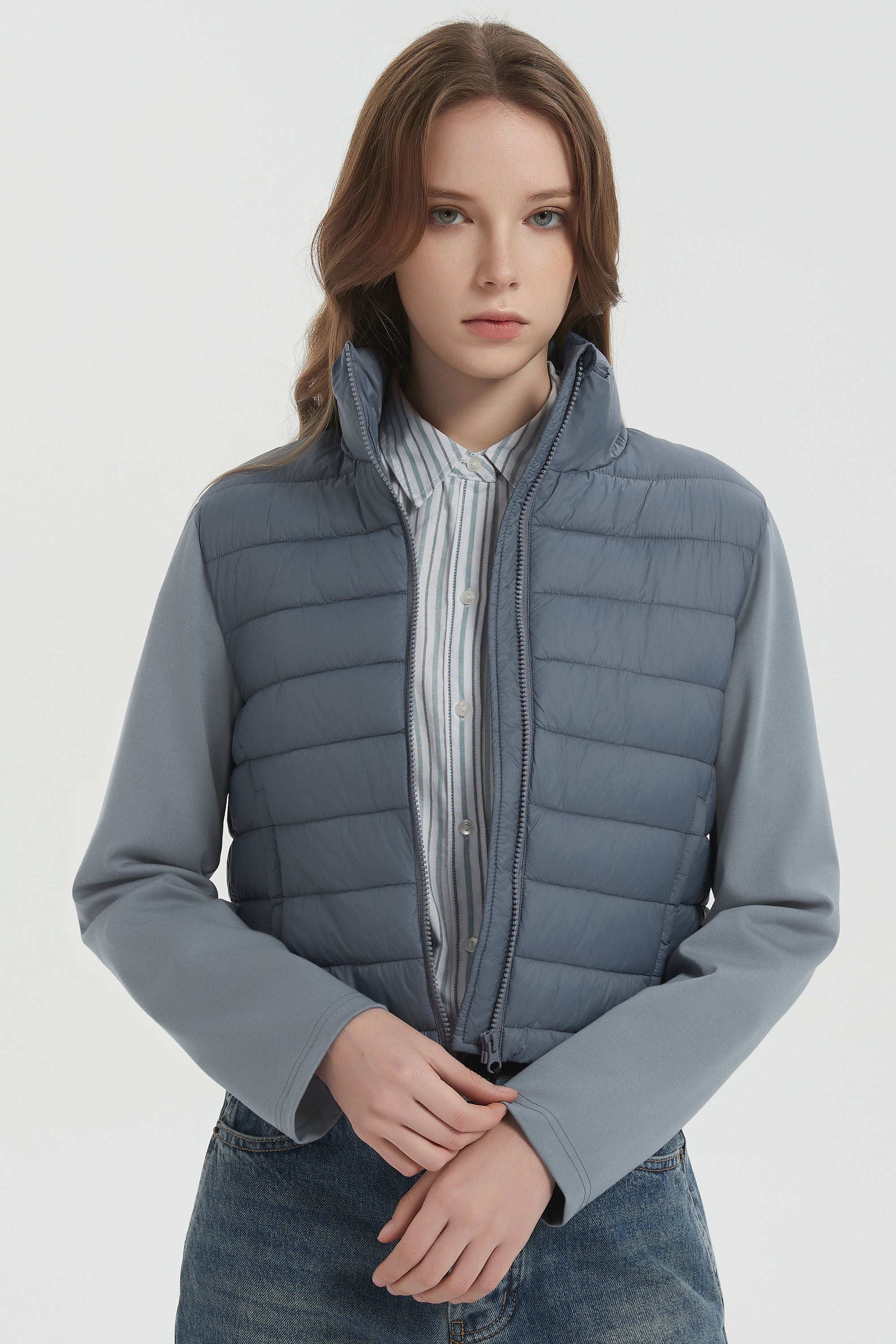 Lightweight Jacket Quilted Puffer Hybrid Breathable