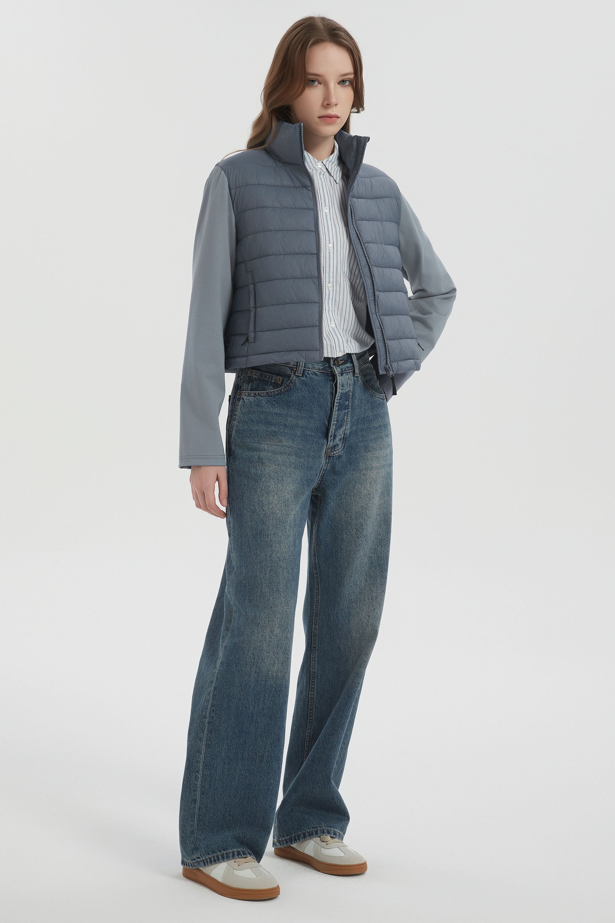 Lightweight Jacket Quilted Puffer Hybrid Breathable